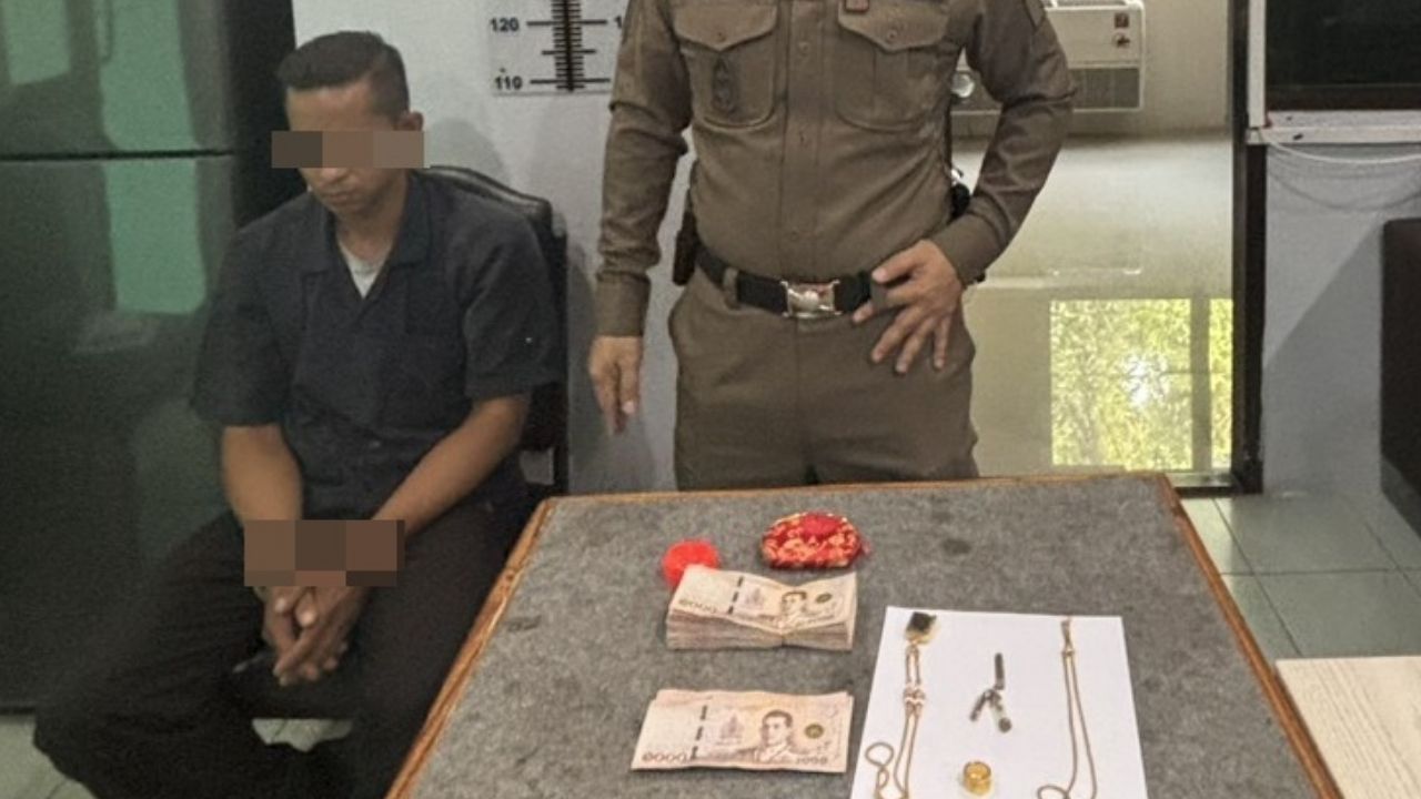 Hotel worker steals from guest in Chon Buri