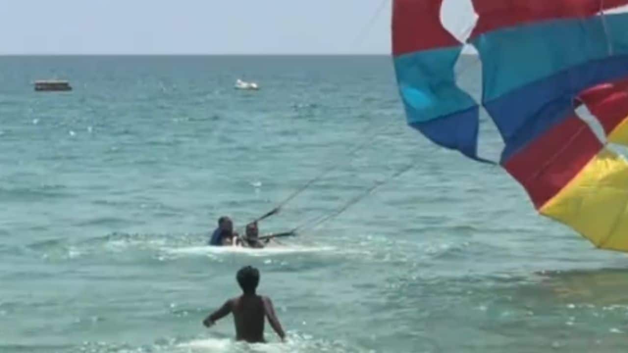 Tourist falls during parasailing in Phuket