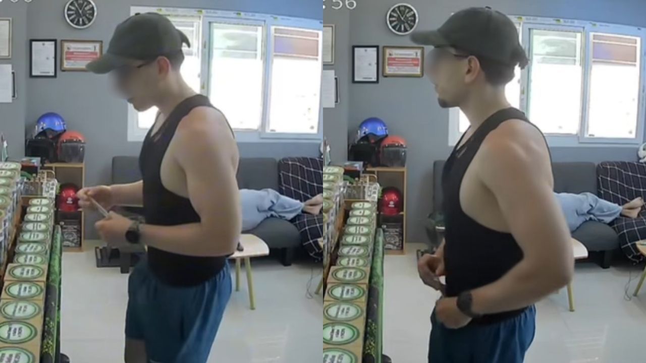 Foreign man steals cannabis in Krabi