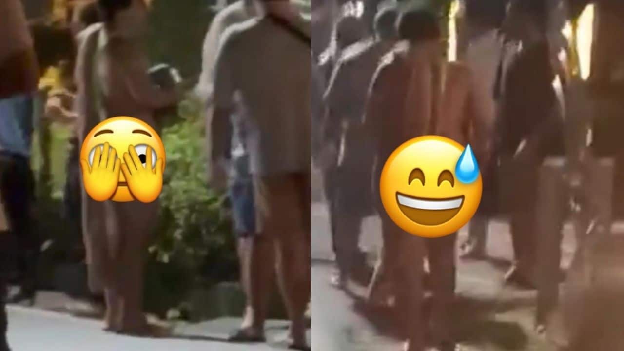 Foreigners walk naked in Phuket