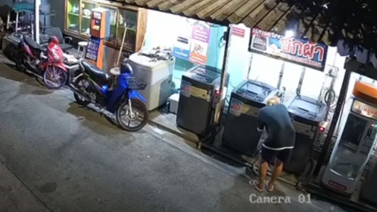 Stealing coins from washing machines