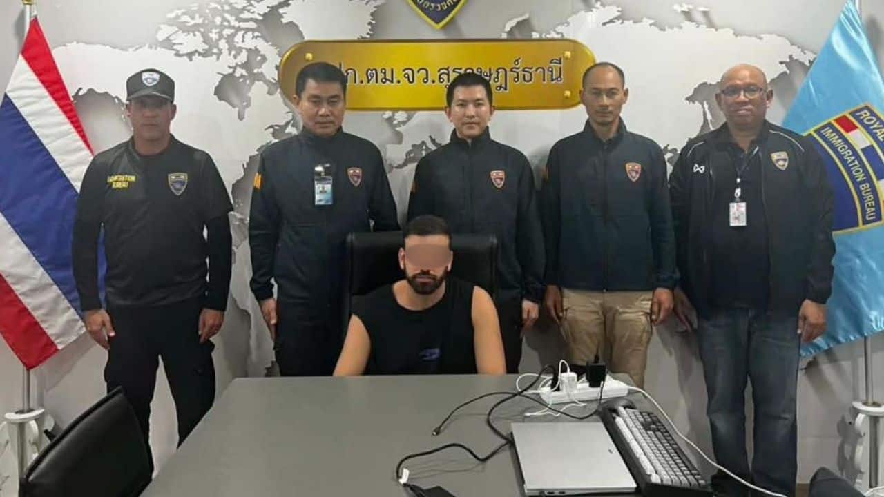 Foreign man wanted by Interpol arrested on Koh Samui