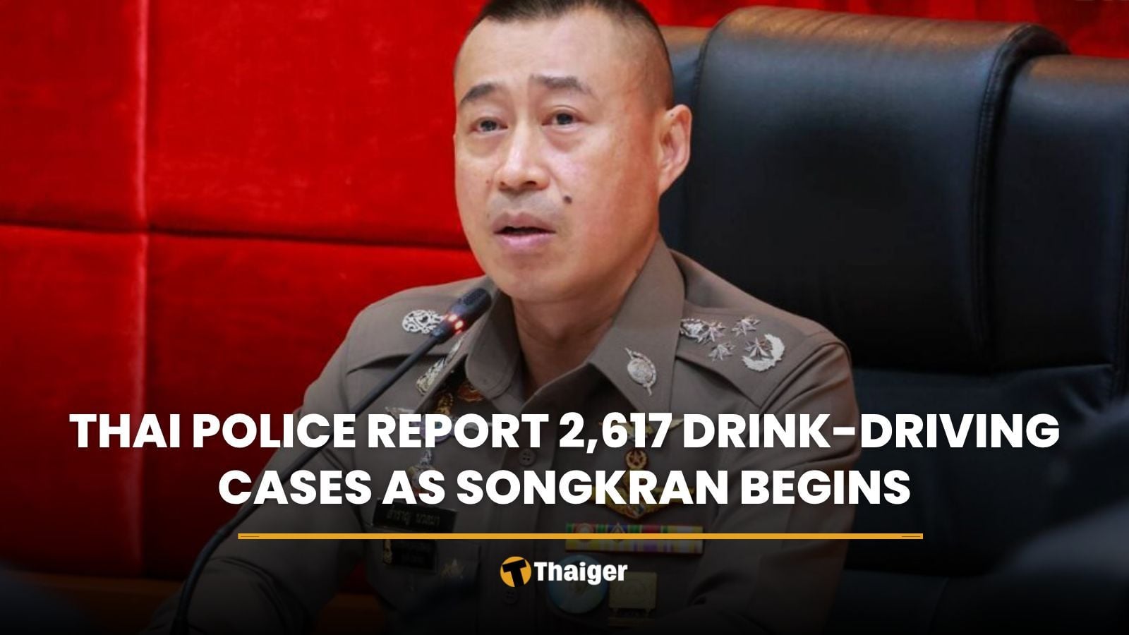 Thai police report 2,617 drink-driving cases as Songkran begins | Thaiger