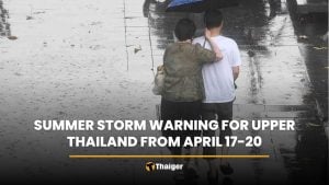 Summer storm warning for upper Thailand from April 17-20 | Thaiger