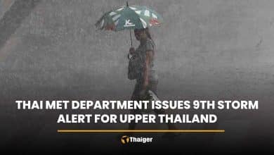 Thai Met Department issues 9th storm alert for upper Thailand | Thaiger