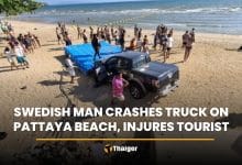 Swedish man crashes truck on Pattaya beach, injures tourist | Thaiger