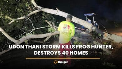 Udon Thani storm kills frog hunter, destroys 40 homes | Thaiger