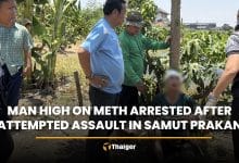 Man high on meth arrested after attempted assault in Samut Prakan | Thaiger