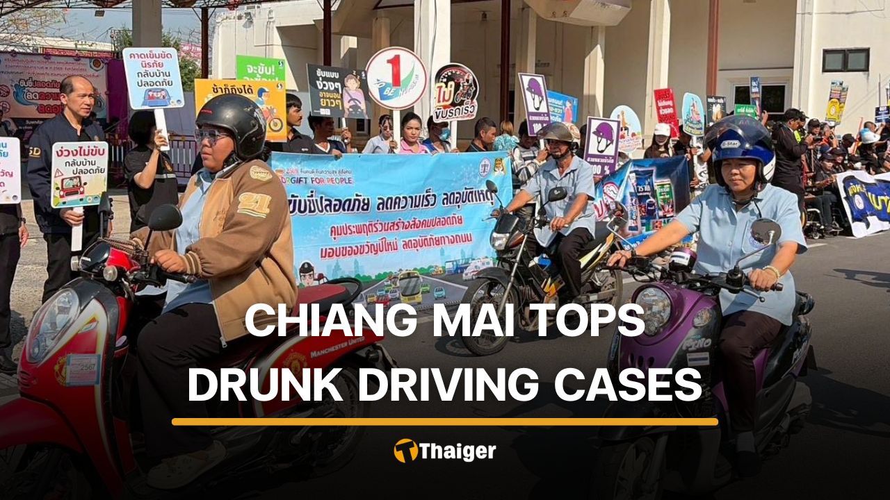 Chiang Mai records highest drink driving cases during Songkran | Thaiger