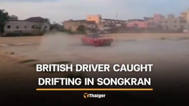 British man apologises after drifting car near Songkran event | Thaiger