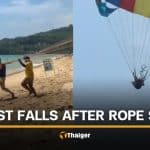 Thai parasailing staff and tourist fall into Phuket sea after rope snaps | Thaiger