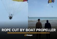 Boat propeller cuts parasailing robe causing accident in Phuket | Thaiger