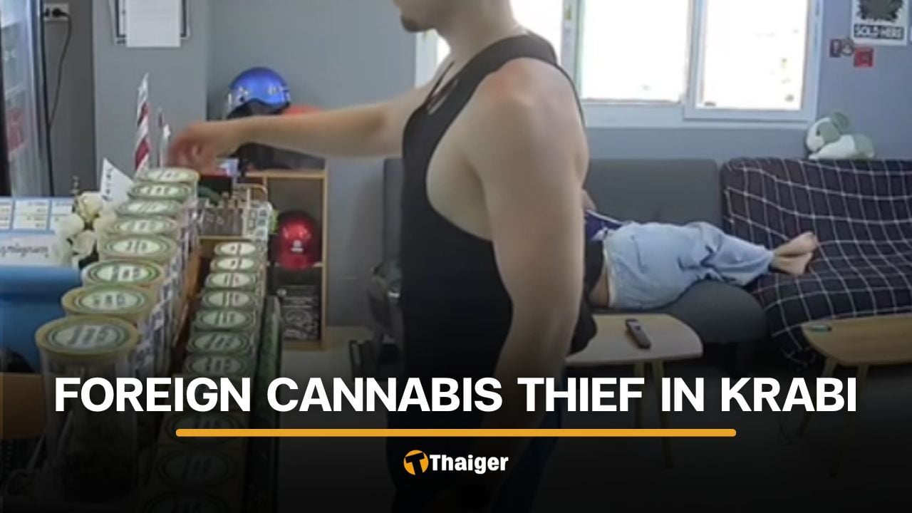 Foreign man steals from Krabi cannabis shop while staff sleeps | Thaiger