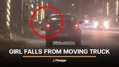 Thai man abandons girl after alleged sex abuse, leaving her clinging to his pickup | Thaiger