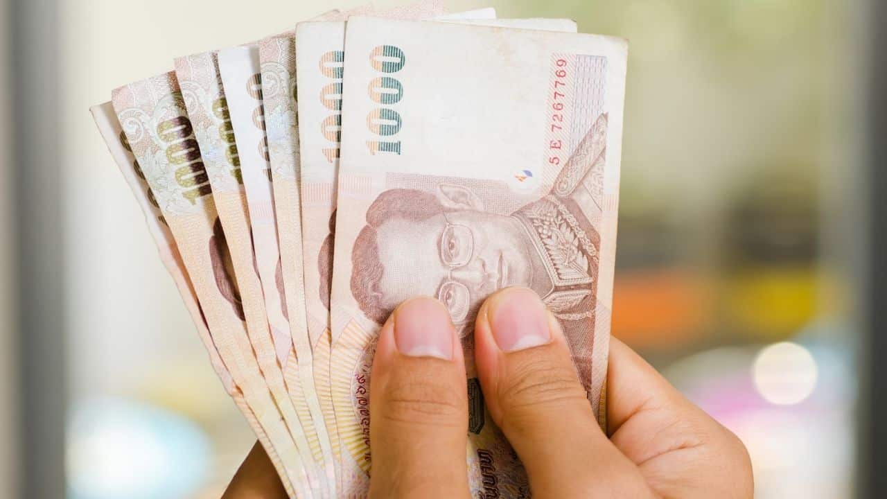 1000 baht banknotes