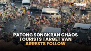 Thailand video news | Songkran road toll climbs as return travel raises fresh safety concerns, Patong police detain tourists accused of targeting officers with water guns | Thaiger