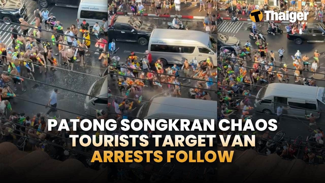 Thailand video news | Songkran road toll climbs as return travel raises fresh safety concerns, Patong police detain tourists accused of targeting officers with water guns | Thaiger