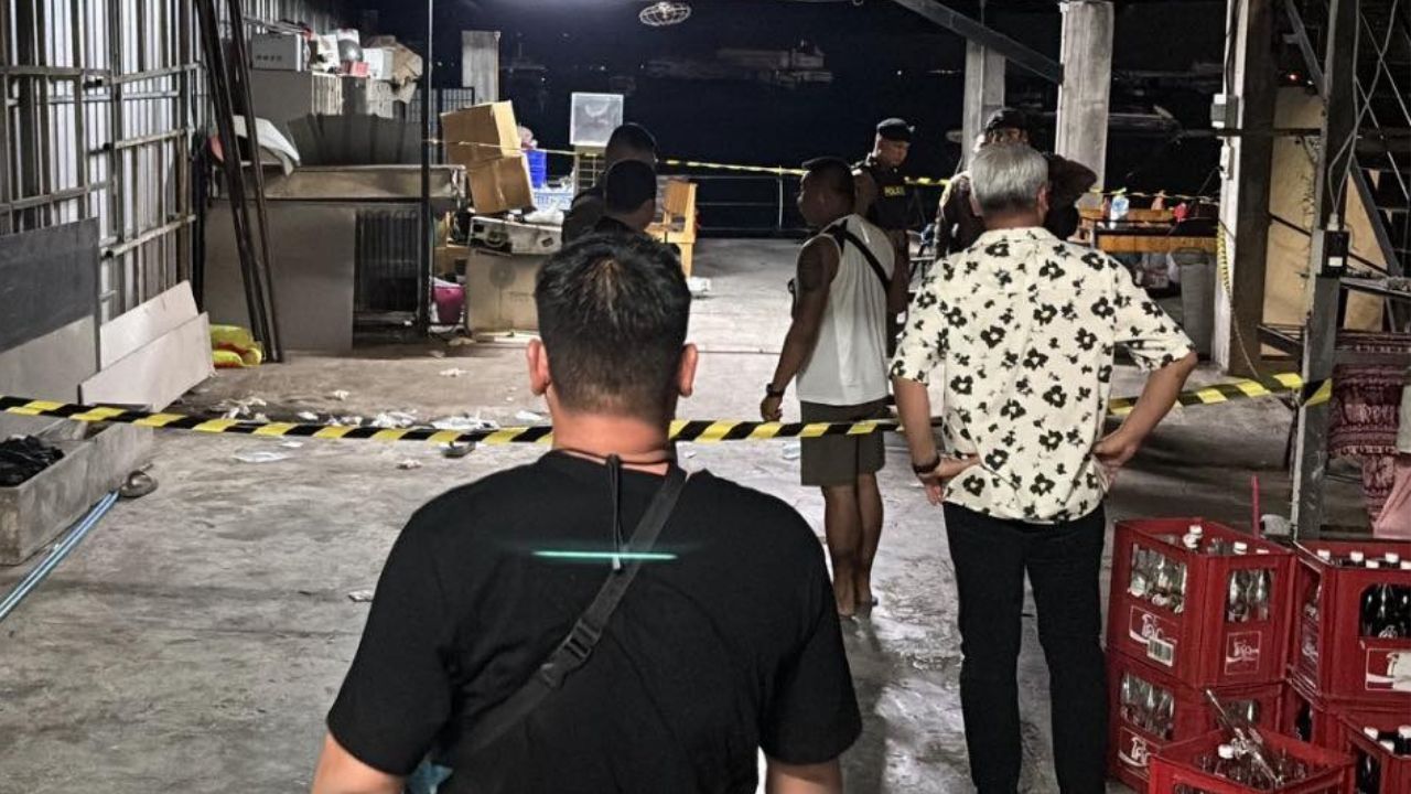 A cannabis shop owner was killed in a shooting after an officer allegedly fired a gun during a Songkran celebration on Walking Street.