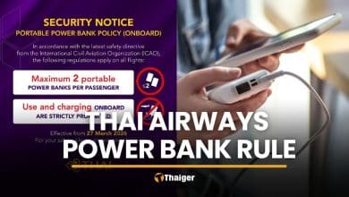 Thai Airways allows two power banks, bans onboard use | Thaiger