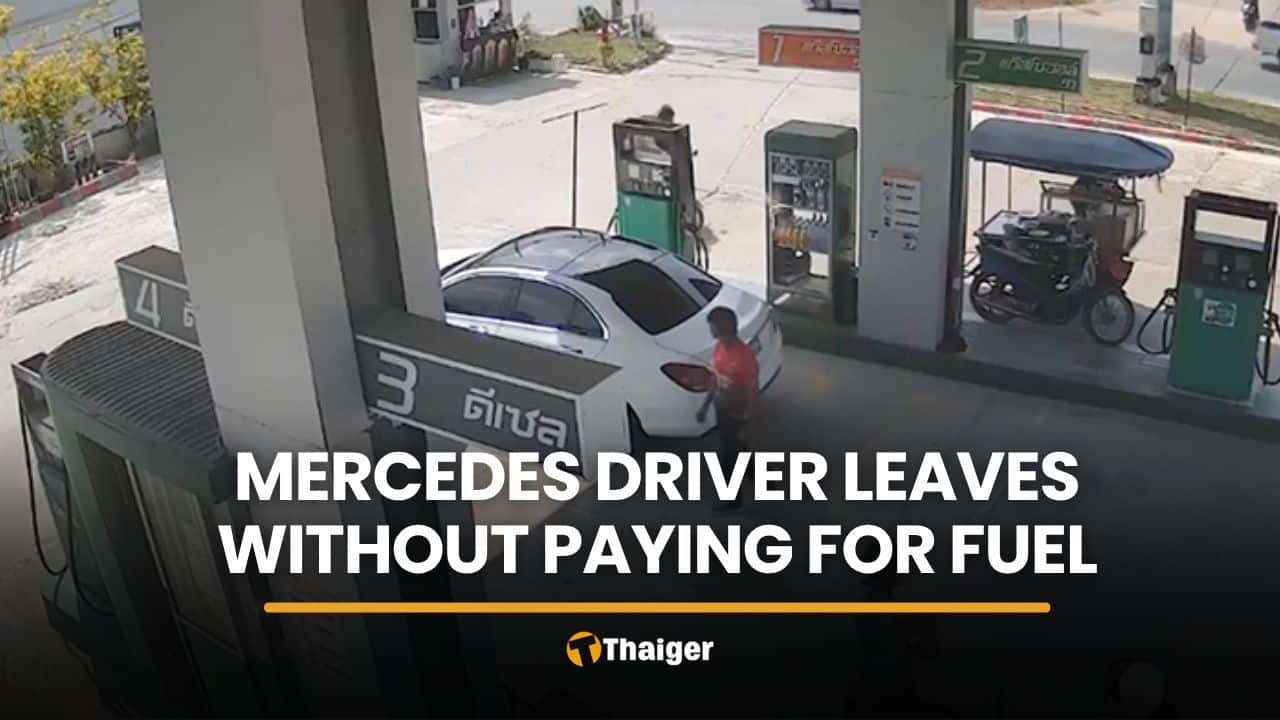 Mercedes driver doges petrol bill, station worker forced to cover costs | Thaiger