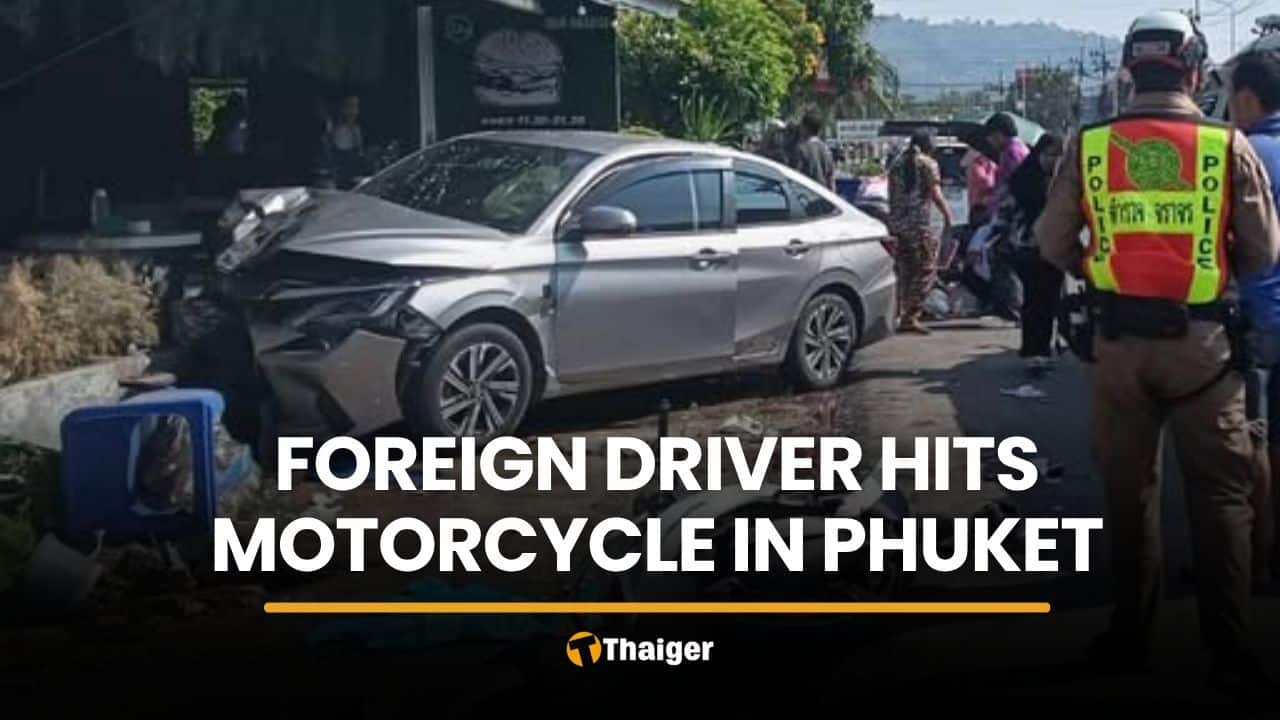 Foreign driver hits motorcycle, injures three girls in Phuket | Thaiger