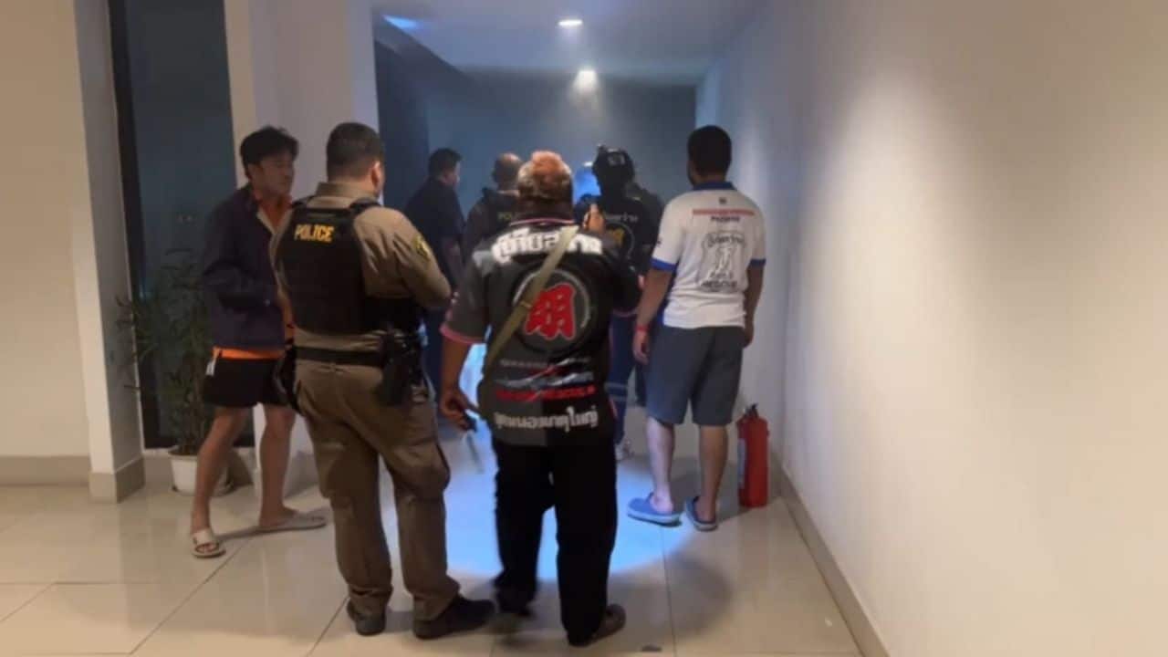 Police are investigating a Pattaya condo fire after an Irish man was accused of setting a room on fire while experiencing hallucinations.