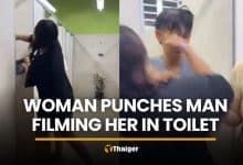 Woman punches toilet filming man in Surat Thani petrol station | Thaiger