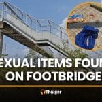 Condom-covered eggplant, sexual items found on Pathum Thani bridge | Thaiger