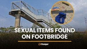 Condom-covered eggplant, sexual items found on Pathum Thani bridge | Thaiger