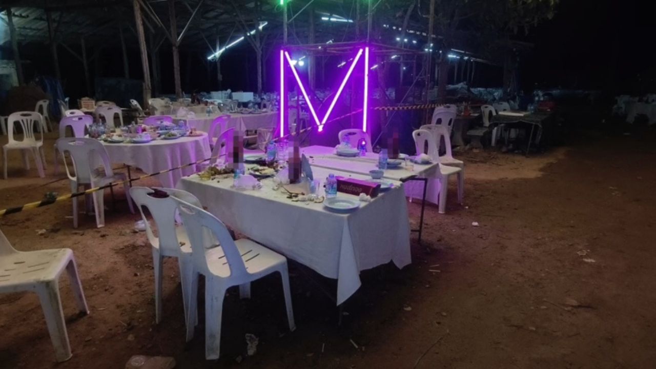 Police detained two suspects after a Nakhon Si Thammarat wedding shooting injured six people, including one man in serious condition.