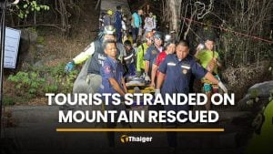 Five stranded tourists rescued from Phetchaburi mountain | Thaiger
