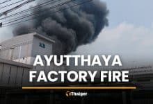 Nearly 100 workers flee massive Ayutthaya factory fire | Thaiger