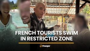 French tourists fined after swimming in restricted Maya Bay area | Thaiger