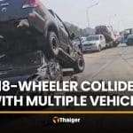 18-wheeler crash in Lampang leaves two dead, eight injured | Thaiger