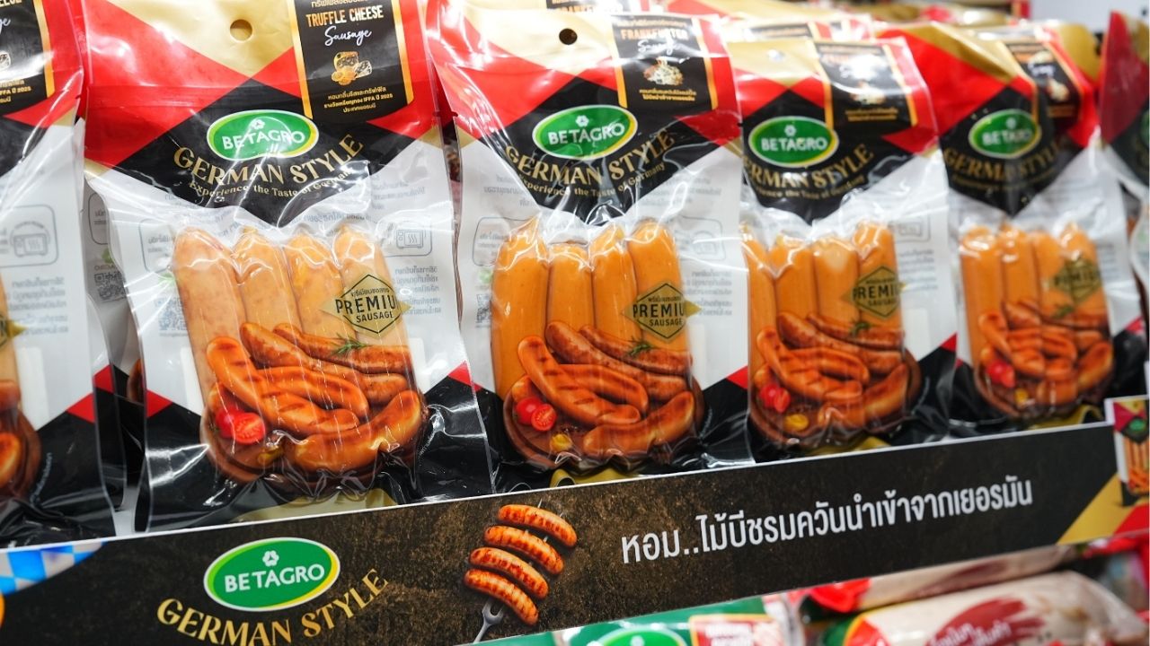 Sausages with premium cuts showcased at Betagro THAIFEX 2026 receive industry recognition.