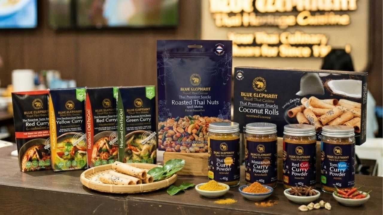 Blue Elephant showcase features new curry powders and Tom Yum seasoning at THAIFEX 2026 | Thaiger