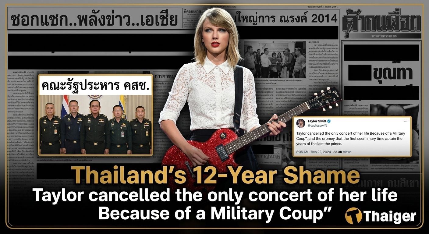 Thailand’s 12-Year Shame. Taylor Swift cancelled concert because of a Military coup | Thaiger