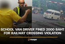 School van driver fined 2000 baht for railway crossing violation | Thaiger