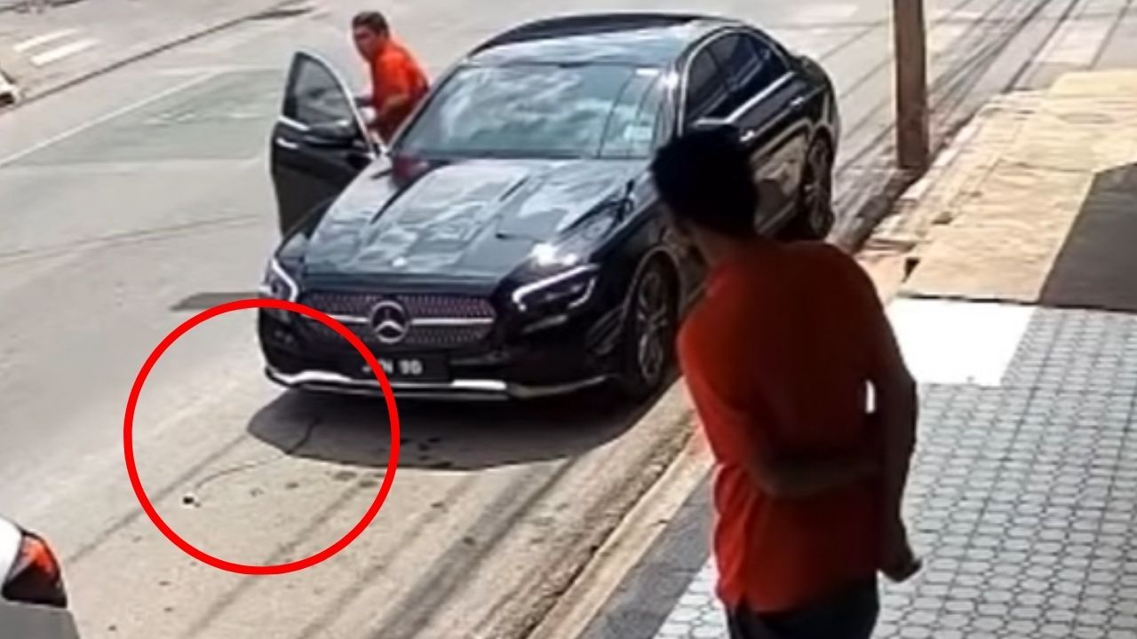 Driver damages car clamp in Hat Yai Songkhla
