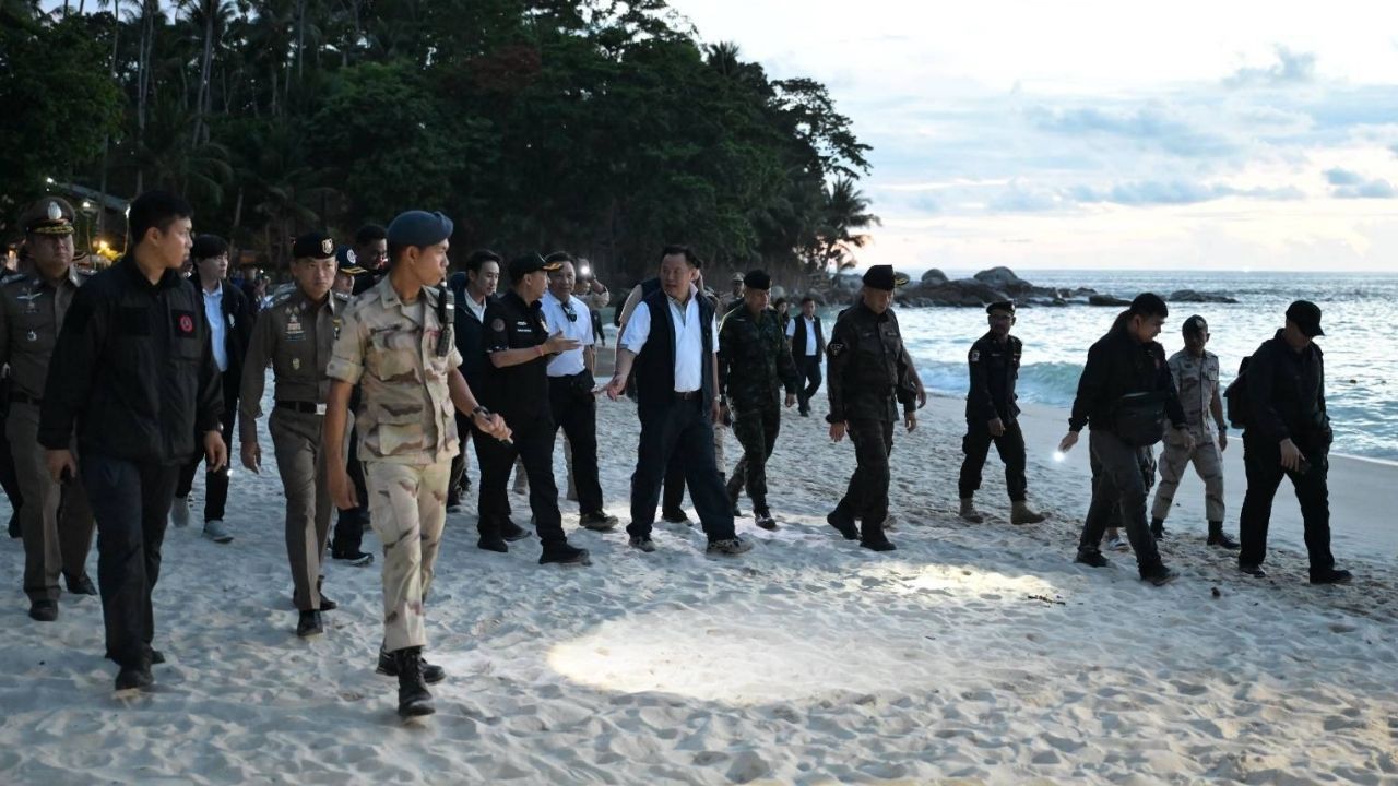 PM Anutin visits Freedom Beach in Phuket