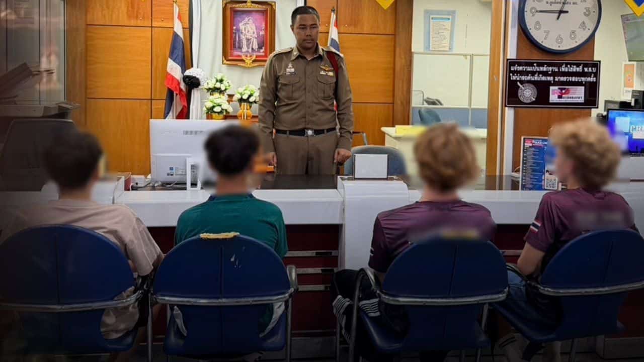 Four foreign teenagers arrested in Phuket