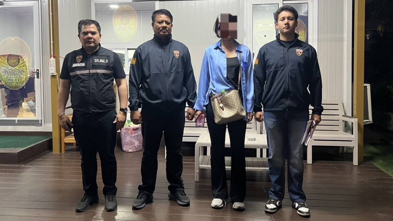 Chinese woman arrested in Chon Buri