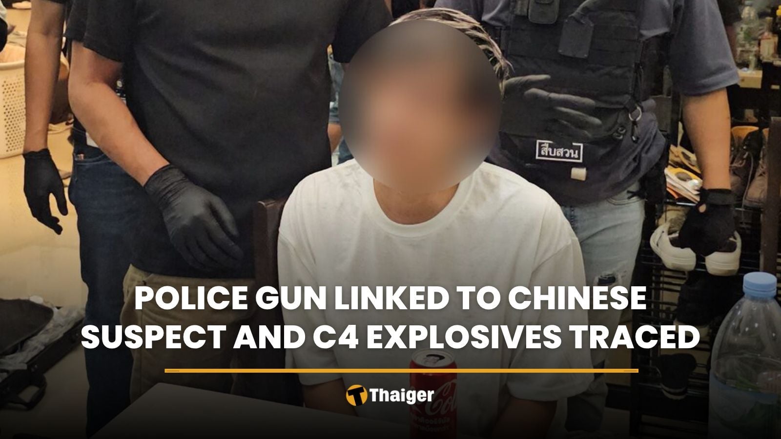 Police gun linked to Chinese suspect and C4 explosives traced | Thaiger