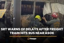 SRT warns of delays after freight train hits bus near Asok | Thaiger