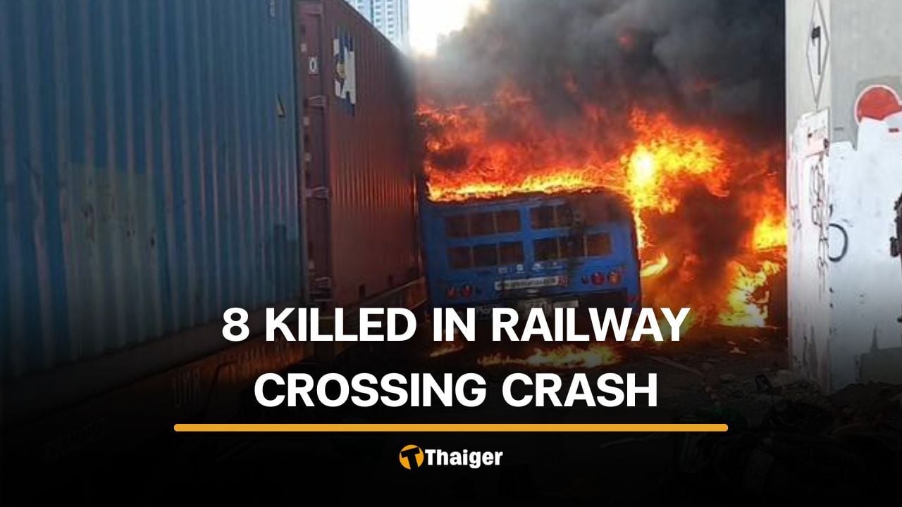 At least 8 people killed in Bangkok rail crossing collision | Thaiger