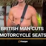 British man allegedly goes on rampage, damaging motorcycles and shop sign in Phuket | Thaiger