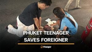 Phuket teenager praised for saving foreign man after roadside collapse | Thaiger