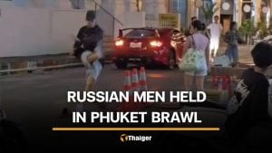 5 Russian nationals held after viral altercation in Phuket night market | Thaiger