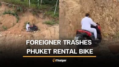 Foreign rider damages rental motorcycle in Phuket during off-road riding | Thaiger