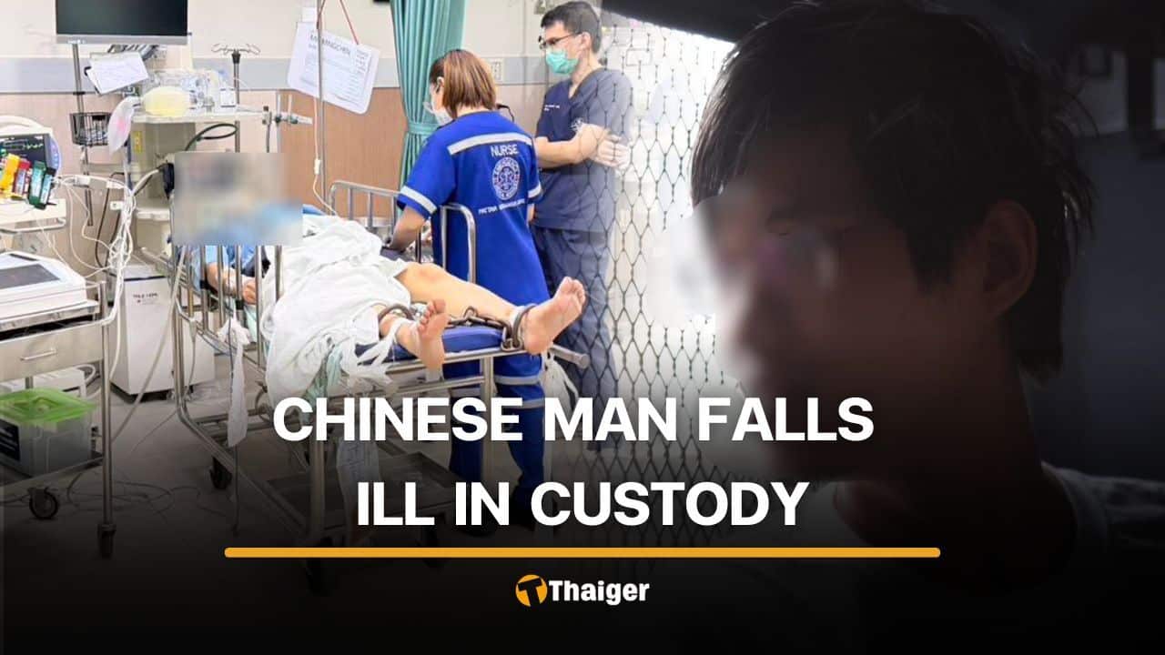Chinese weapon suspects suffers seizure after 4-day hunger strike in Pattaya prison | Thaiger